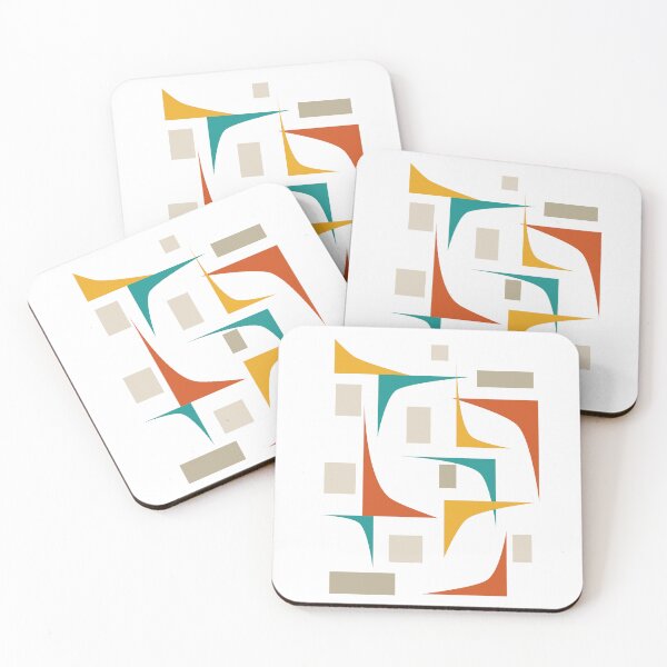Item preview, Bright Geometric Corners Mid Century Retro designed and sold by Orchard Berry.