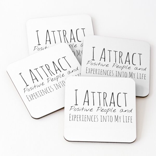 Item preview, I Attract Positive People and Experiences into My Life – Attraction Affirmation designed and sold by Camila  Ardila.