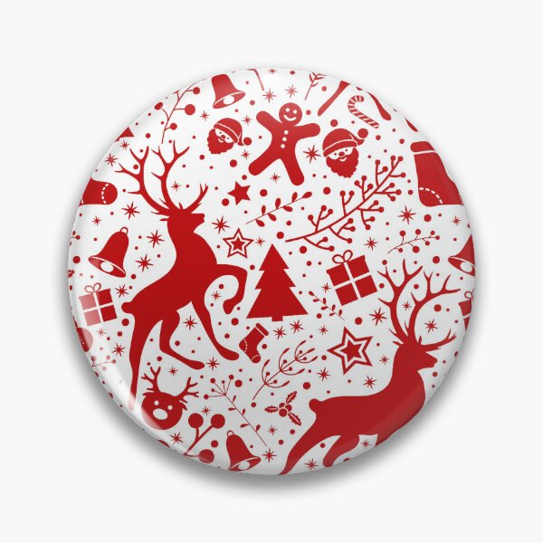 Item preview, Red & White Reindeer Christmas Pattern – Festive Holiday Seamless Design designed and sold by Rechtop.