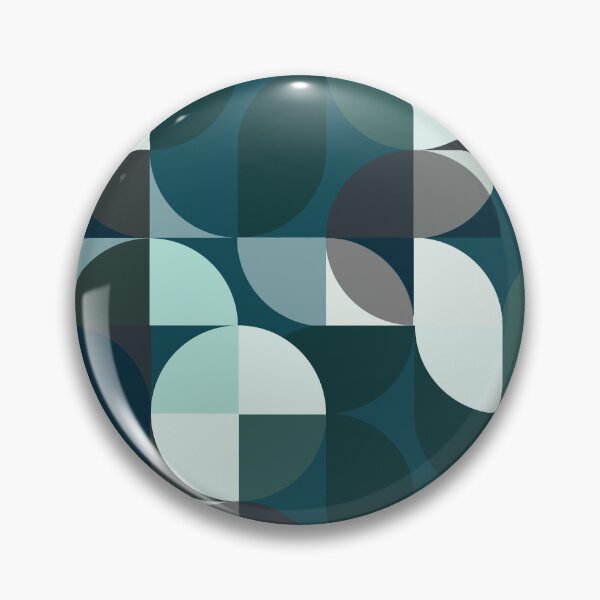 Item preview, Teal and Green Modern Geometric designed and sold by Sharon Schwalbe.