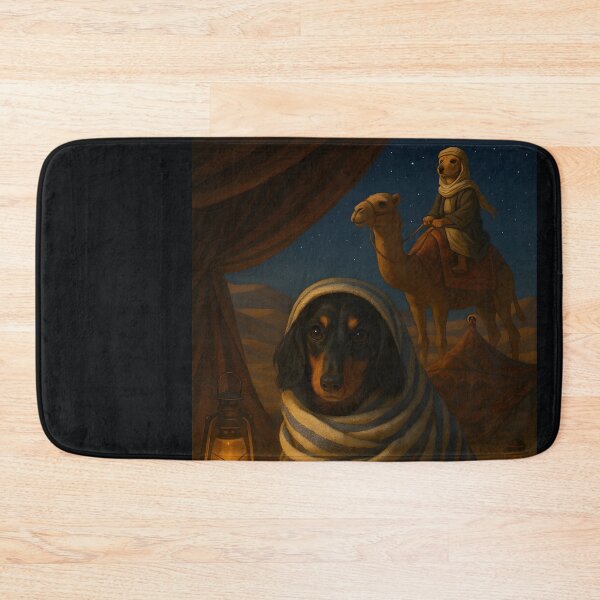 Item preview, Bedouin Dachshunds Under the Stars designed and sold by anniejunoaxie.