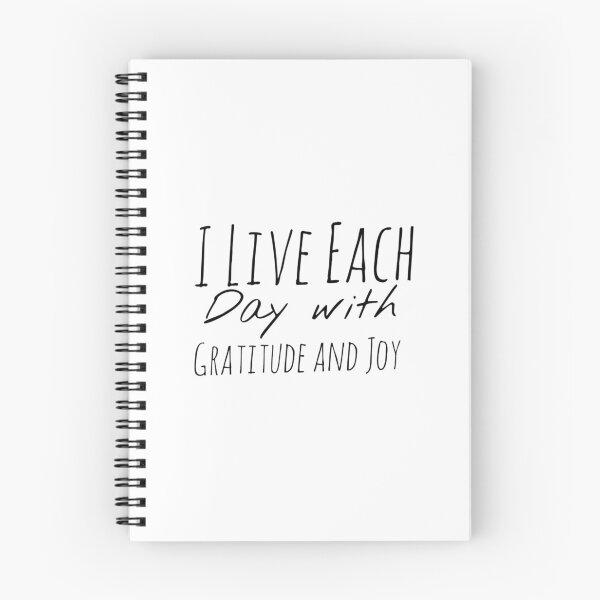 Item preview, I Live Each Day with Gratitude and Joy – Gratitude Affirmation designed and sold by Camila  Ardila.