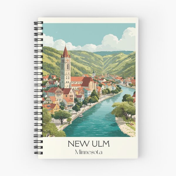 Item preview, New Ulm Minnesota Travel Poster | Vintage German Heritage & Hermann the German Art designed and sold by TuncGK.