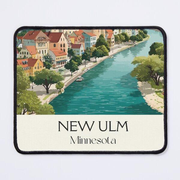 Item preview, New Ulm Minnesota Travel Poster | Vintage German Heritage & Hermann the German Art designed and sold by TuncGK.