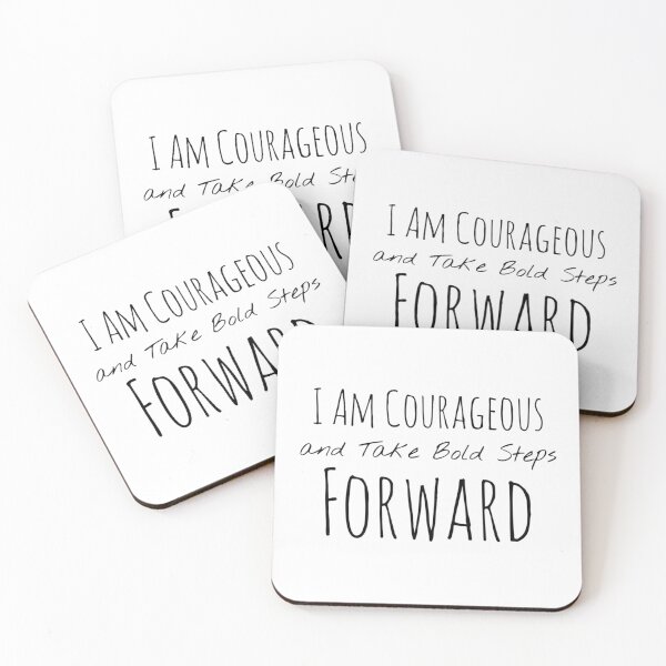Item preview, I Am Courageous and Take Bold Steps Forward – Courage Affirmation designed and sold by Camila  Ardila.