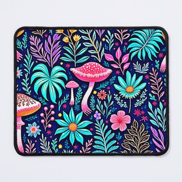 Item preview,  Neon Psychedelic Mushroom Forest Dream designed and sold by Health And Fitness Posts e-Store.
