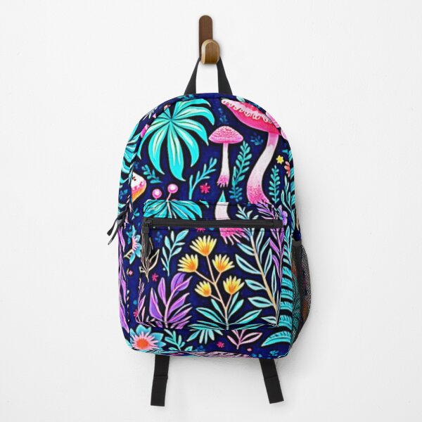 Item preview, Neon Psychedelic Mushroom Forest Dream designed and sold by Health And Fitness Posts e-Store.
