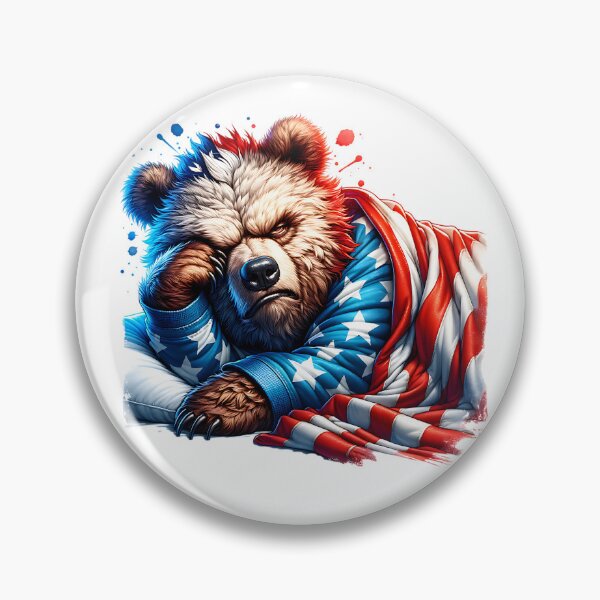 Item preview, The Bear is Awake Patriotic American Conservative designed and sold by RoomShiners.