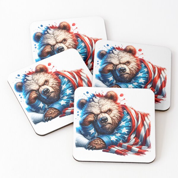 Item preview, The Bear is Awake Patriotic American Conservative designed and sold by RoomShiners.