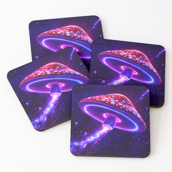 Item preview, Psychedelic Cosmic Mushroom UFO designed and sold by OrbitTrend.
