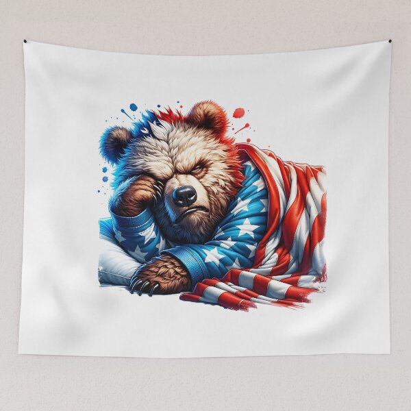 Item preview, The Bear is Awake Patriotic American Conservative designed and sold by RoomShiners.
