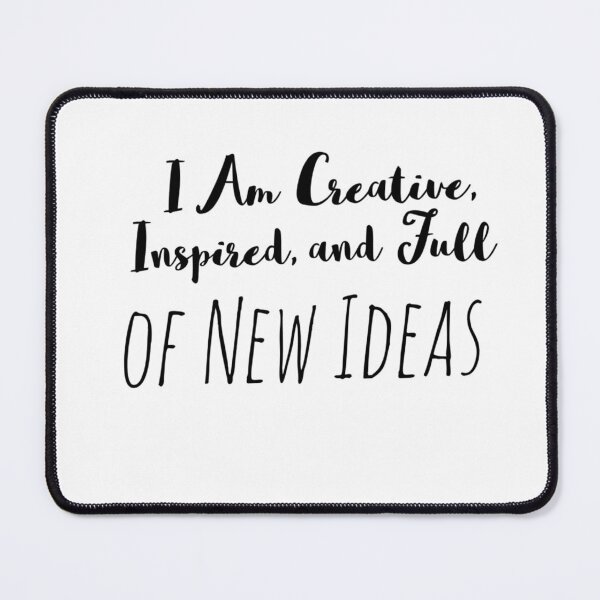 Item preview, I Am Creative, Inspired, and Full of New Ideas – Creativity Affirmation designed and sold by Camila  Ardila.
