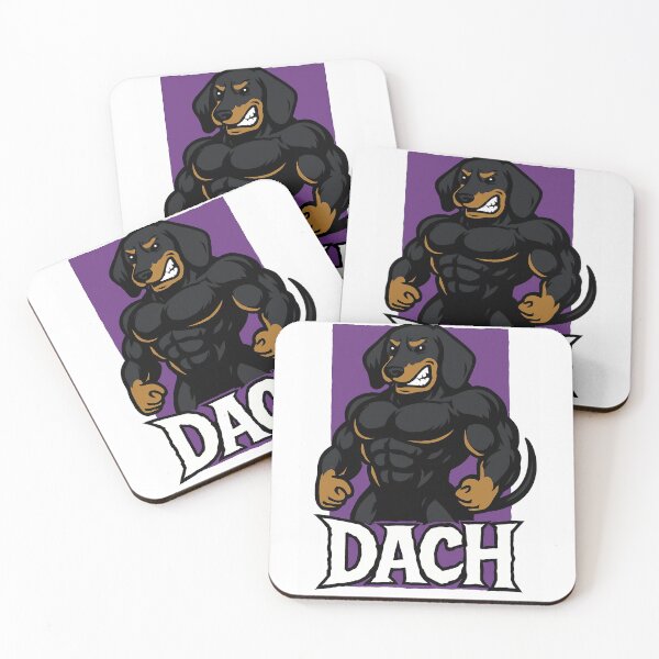 Item preview, DACH – Muscular Dachshund Comic T-Shirt designed and sold by anniejunoaxie.