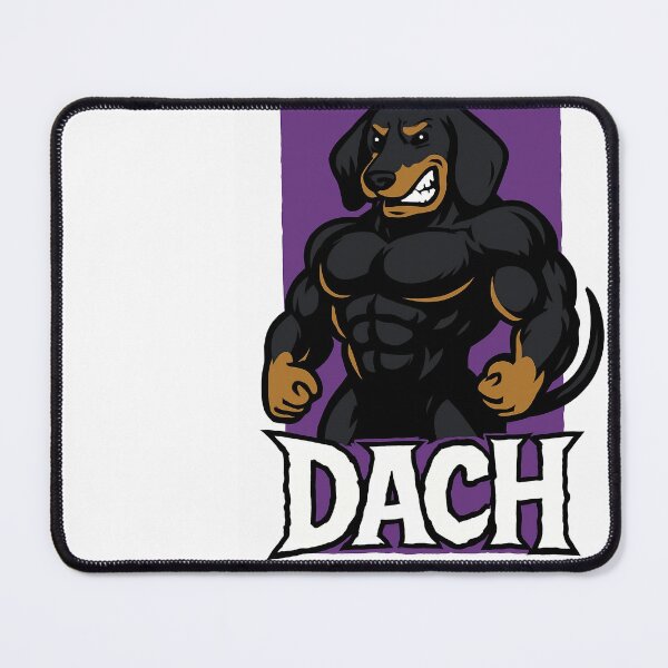Item preview, DACH – Muscular Dachshund Comic T-Shirt designed and sold by anniejunoaxie.