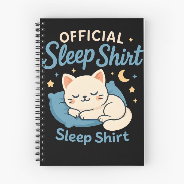 Item preview, Official Sleep Design – Cute Cat Present for Mom, Dad, Sister, Her, Birthday, Holiday, and Cozy Nights designed and sold by DrawHandArt.