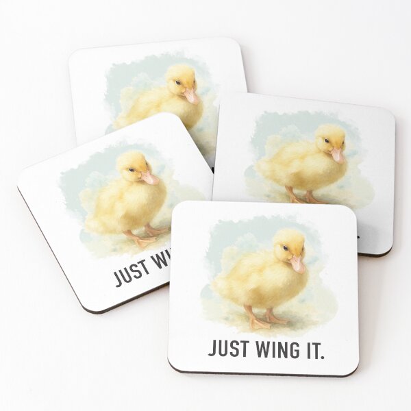 Item preview, Inspirational Duckling Watercolor "Just Wing It" design for Baby designed and sold by Eduardo Tavares.