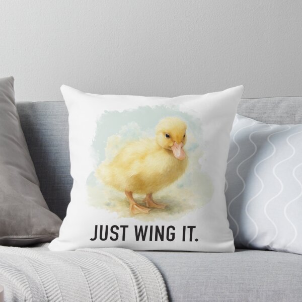 Item preview, Inspirational Duckling Watercolor "Just Wing It" design for Baby designed and sold by Eduardo Tavares.