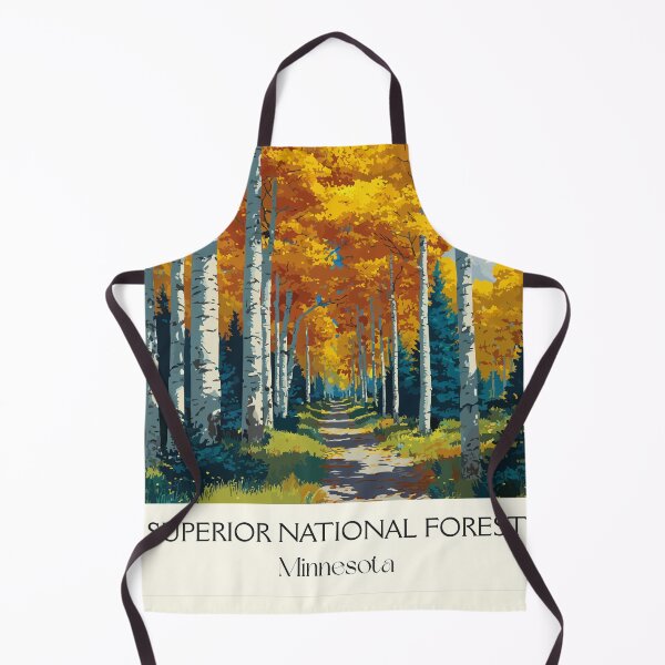 Item preview, Superior National Forest Poster | Vintage Minnesota & Golden Aspens Wall Art designed and sold by TuncGK.