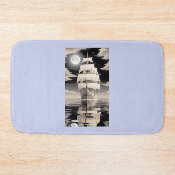 Item preview, Galleon Under The Moonlit Sky designed and sold by Madeline Thompson.