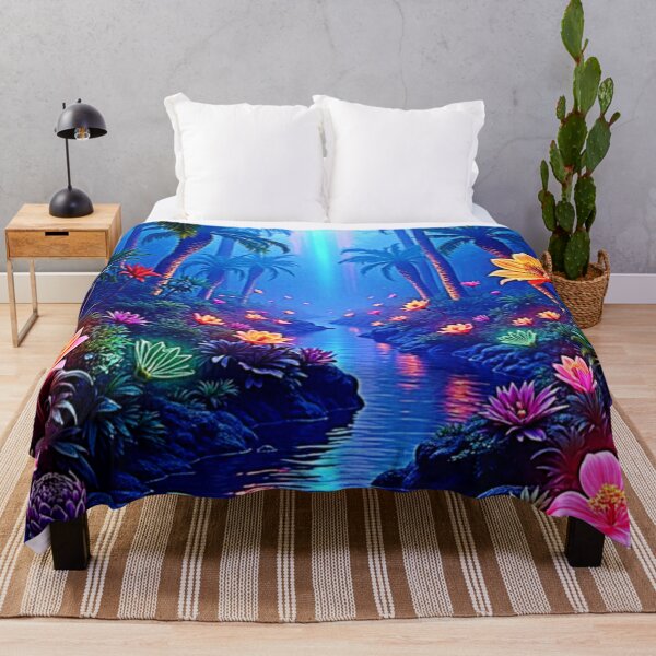Item preview, Enchanted Vibrant River Forest Dream designed and sold by Health And Fitness Posts e-Store.