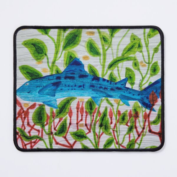 Item preview, Leopard Shark in the Foliage designed and sold by CinnaStudios.