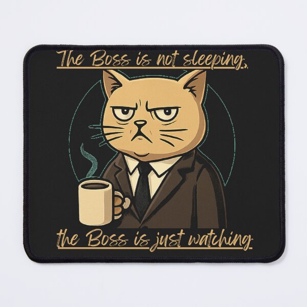 Item preview, The Boss is not sleeping, the Boss is just watching designed and sold by CreativPlace.