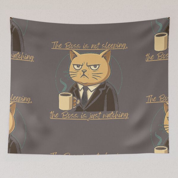 Item preview, The Boss is not sleeping, the Boss is just watching designed and sold by CreativPlace.