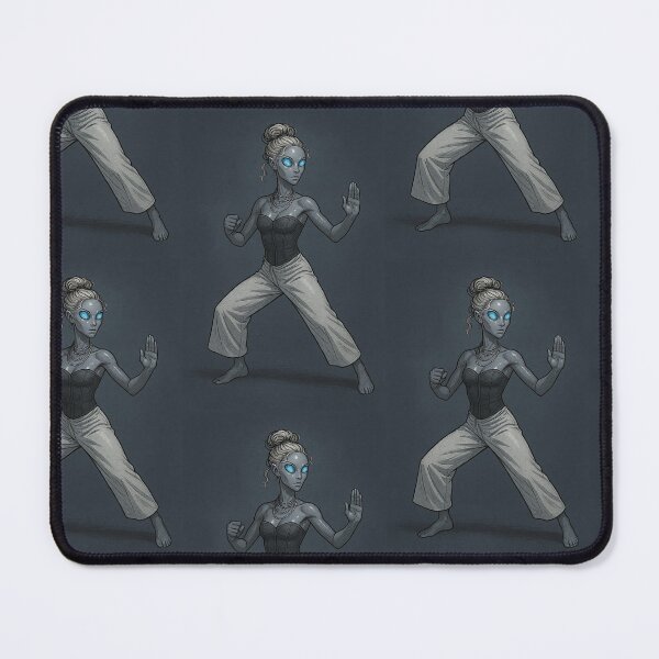 Item preview, Alien Woman in Fighting Stance designed and sold by tarotstarostina.