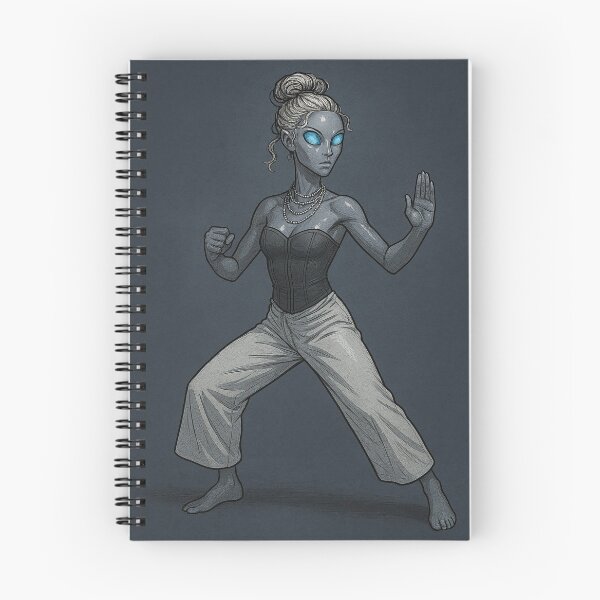 Item preview, Alien Woman in Fighting Stance designed and sold by tarotstarostina.