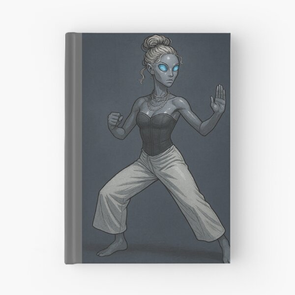 Item preview, Alien Woman in Fighting Stance designed and sold by tarotstarostina.