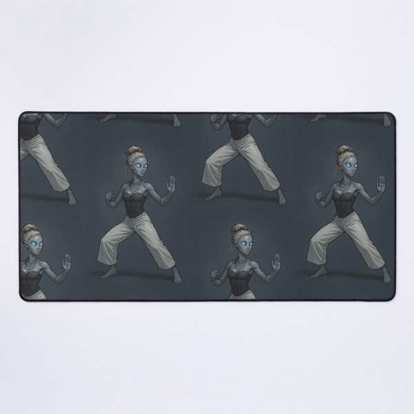 Item preview, Alien Woman in Fighting Stance designed and sold by tarotstarostina.
