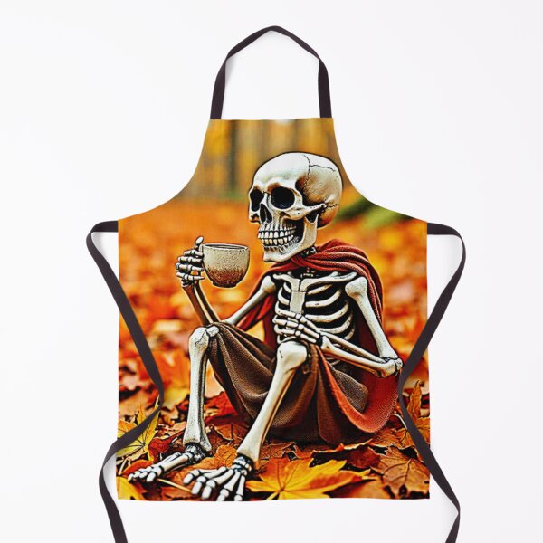 Item preview, Autumn Skeleton Coffee Break Design designed and sold by Health And Fitness Posts e-Store.
