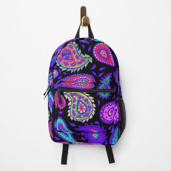 Item preview, Purple Passion Paisley and Black Multicolor Pattern designed and sold by CheriesArt.