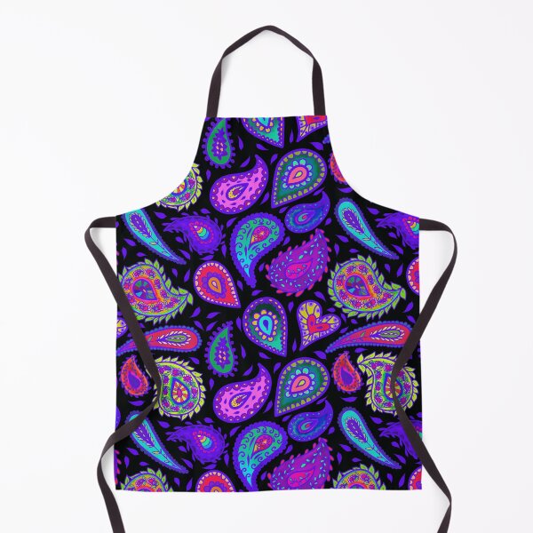 Item preview, Purple Passion Paisley and Black Multicolor Pattern designed and sold by CheriesArt.