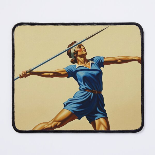 Item preview, LA POUSSÉE DU JAVELOT (The Javelin's Thrust) - Original Art Deco Artwork designed and sold by elektronen.