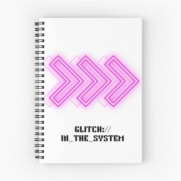 Item preview, Glitch in the System – Cyberpunk Hacker Neon Quote Design designed and sold by Paperpoison.