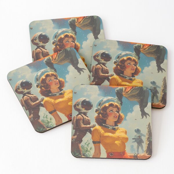 Item preview, Astronaut Girls Pulp Magazines designed and sold by she-devil-shirt.