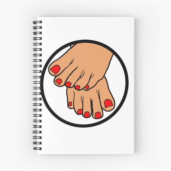 Item preview, Red Toes Badge designed and sold by SolefulStickers.