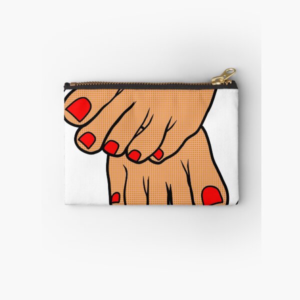 Item preview, Red Toes Badge designed and sold by SolefulStickers.