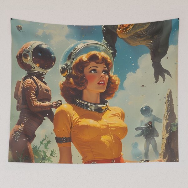 Item preview, Astronaut Girls Pulp Magazines designed and sold by she-devil-shirt.
