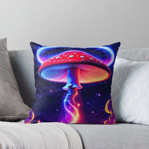 Item preview, Psychedelic Cosmic Mushroom UFO – Trippy Space Art designed and sold by OrbitTrend.