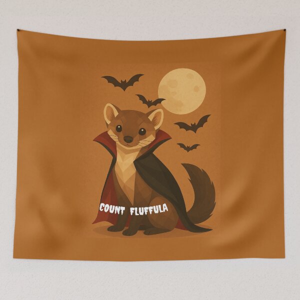 Item preview, Count Marten – Cute Vampire Pine Marten Halloween Art designed and sold by GeoWild Designs.