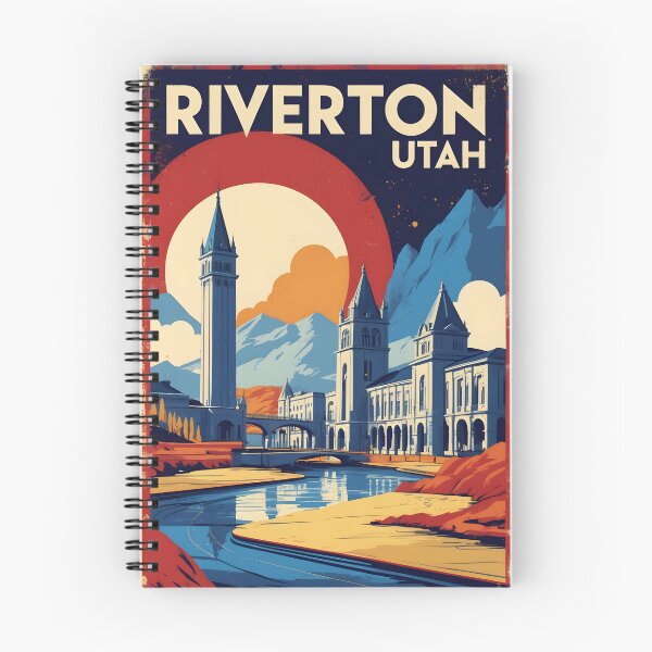 Item preview, Riverton Utah 1950s USA Vintage Travel Tourism designed and sold by TravelersGems.