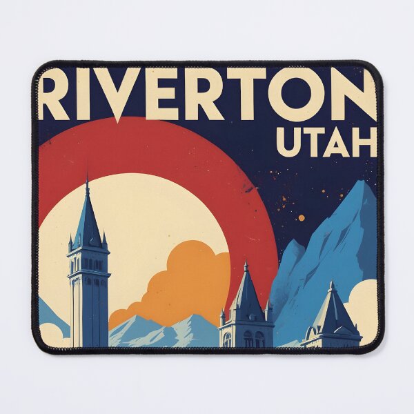 Item preview, Riverton Utah 1950s USA Vintage Travel Tourism designed and sold by TravelersGems.