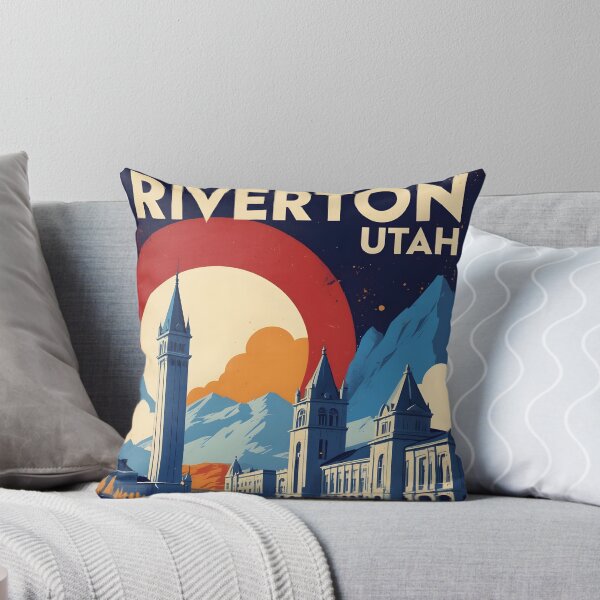 Item preview, Riverton Utah 1950s USA Vintage Travel Tourism designed and sold by TravelersGems.