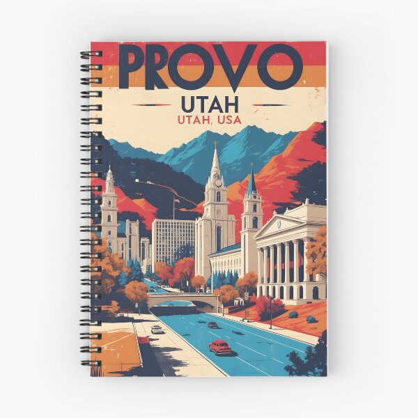Item preview, Provo Utah 1950s USA Vintage Travel Tourism designed and sold by TravelersGems.