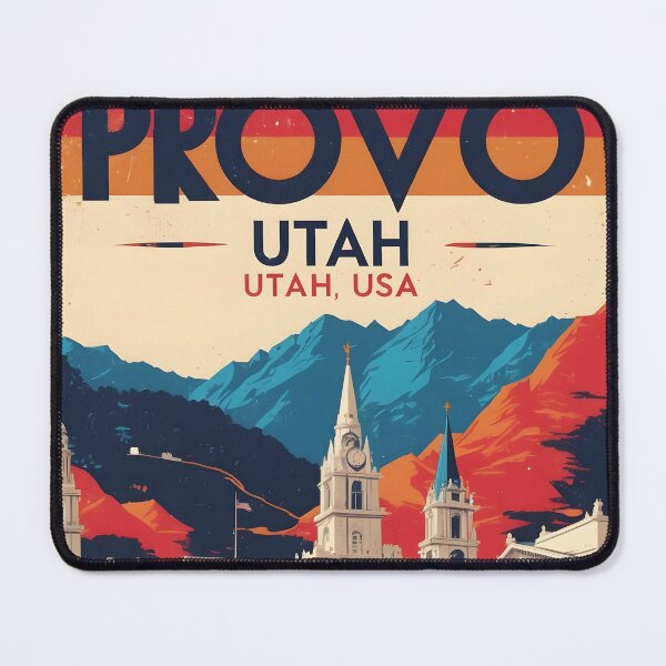 Item preview, Provo Utah 1950s USA Vintage Travel Tourism designed and sold by TravelersGems.