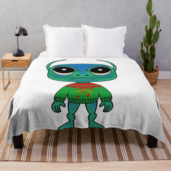 Item preview, Alien Ugly Christmas Sweater designed and sold by Sartoris Art.