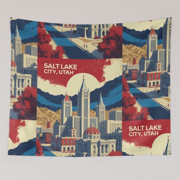 Item preview, Salt Lake Utah 1950s USA Vintage Travel Tourism designed and sold by TravelersGems.