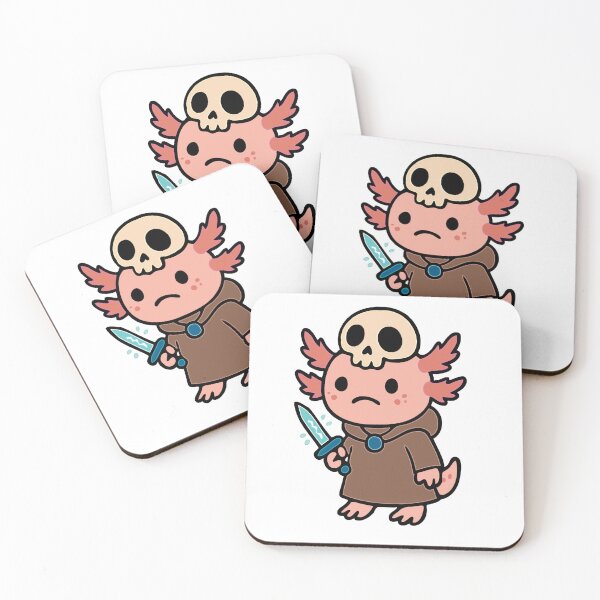 Item preview, Skull & Dagger Axolotl  designed and sold by EverythingUnderTheStars.